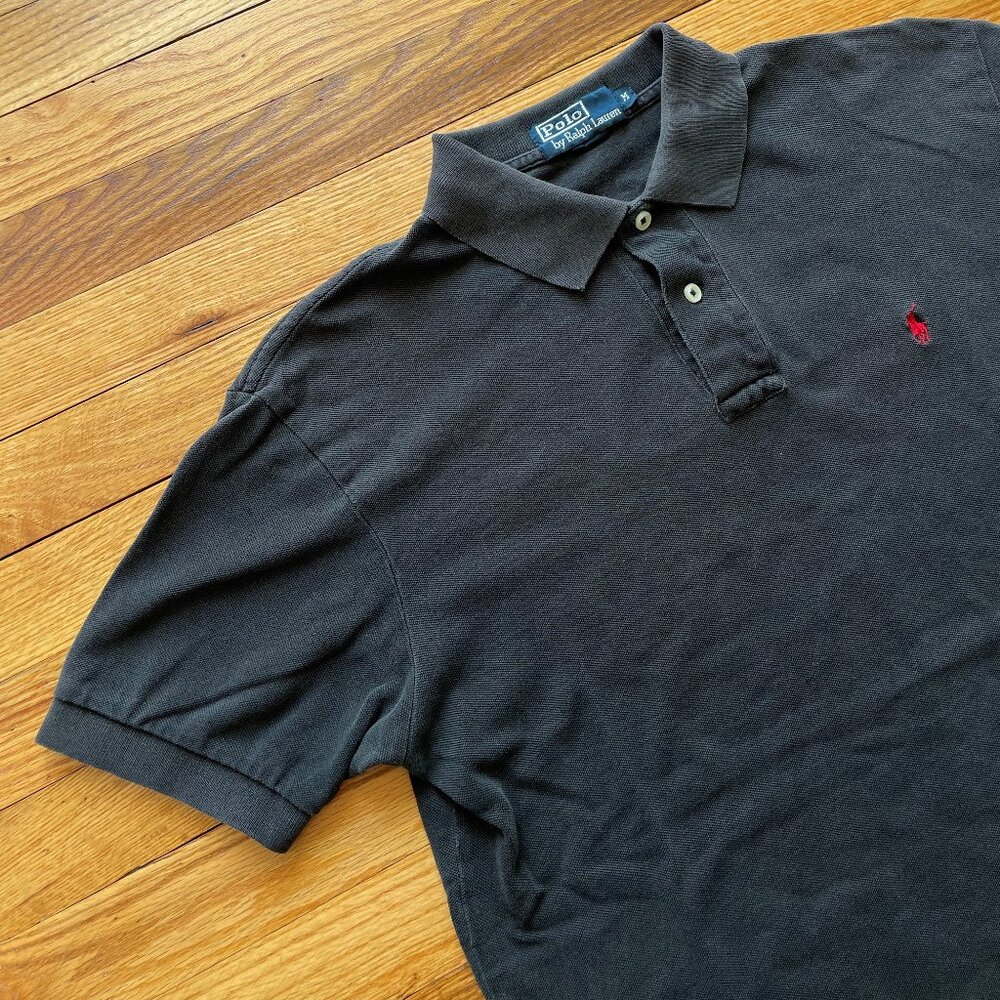 Polo by Ralph Lauren Men's Short Sleeve Black Polo Size Medium - Picture 2 of 10